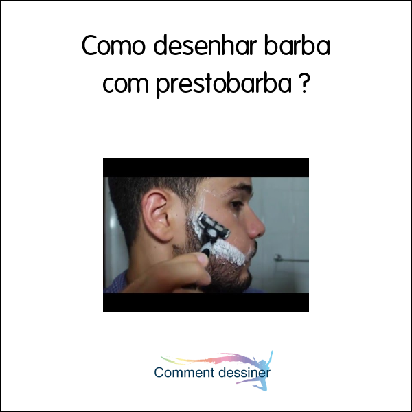 Como desenhar barba com prestobarba